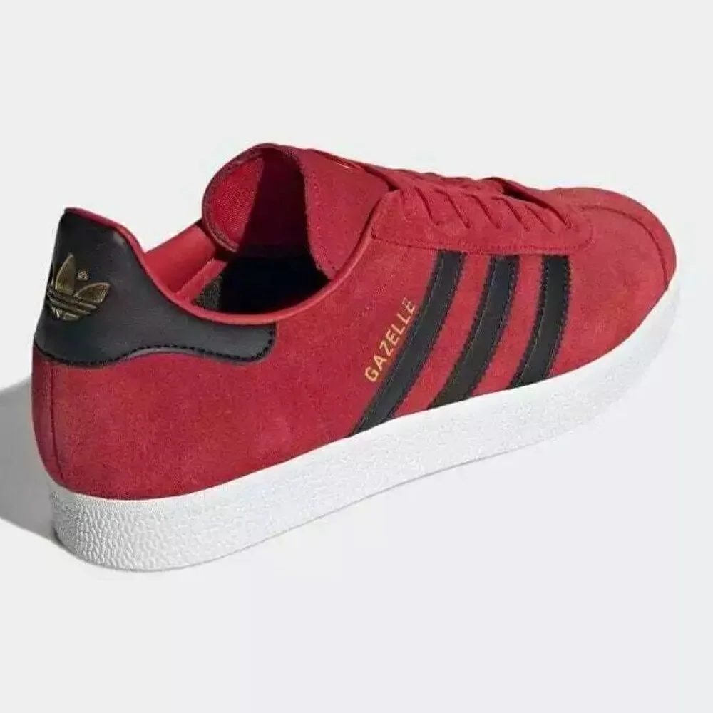 Adidas Manchester United x Gazelle Red Black Men's Athletic Shoes IE8503 6 Mens